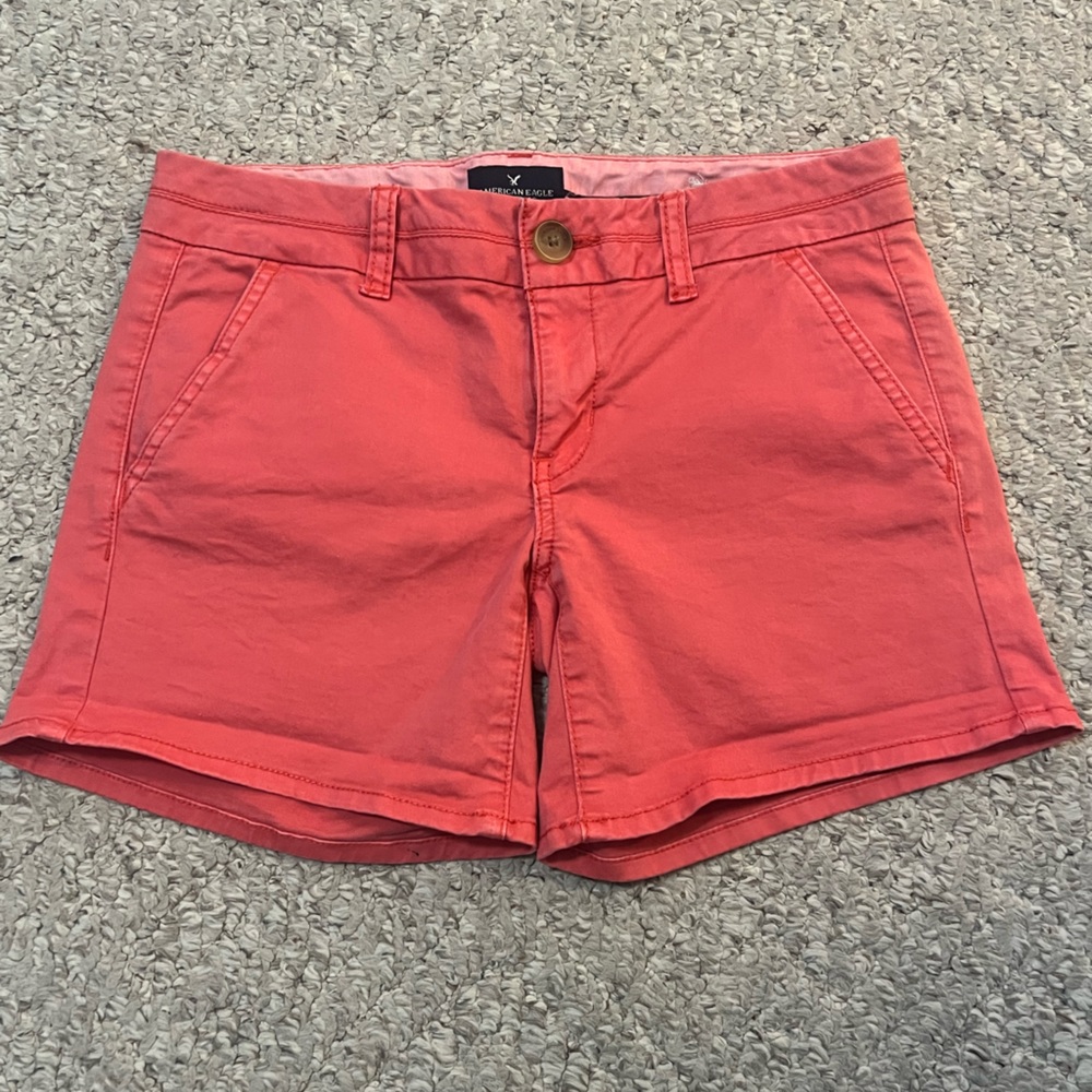 American Eagle Light Red Shorts Size 2